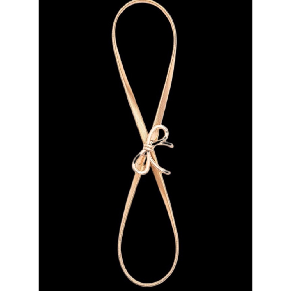 BrAND NEW SUPER CUTE TIE BELT GOLD - Picture 5 of 6